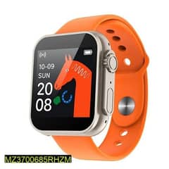 D30 ultra smart watch, orange bracelet