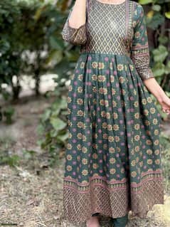 Women stiched Maxy - Arabic lawn - ready to wear - Cash on delivery