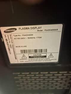 Samsung 43" HD Flat Plasma TV H4000 Series 4