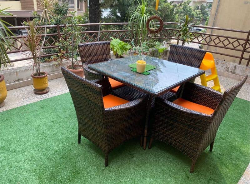 Outdoor indoor Rattan garden, dining, caffe, restaurants, ballconi set 0