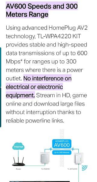 TP-Link AV600 Powerline Starter Kit 3