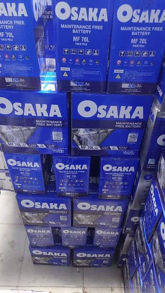 Battery Car Battery OSAKA MF 70 Dry Maintenance Free. 1