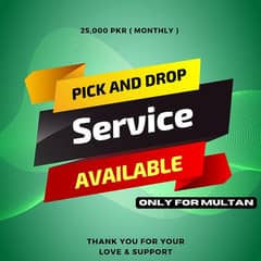Pick & Drop Service k liye rabta karen In Multan
