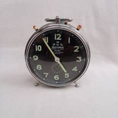 Vintage Wehrle 1950s Alarm Clock Germany