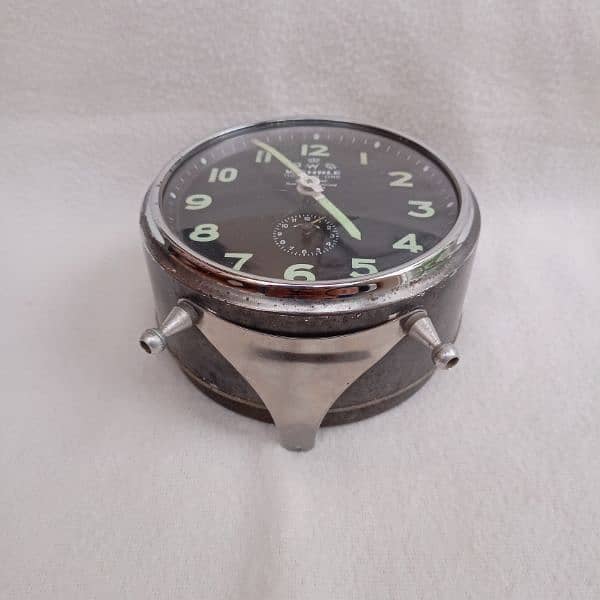 Vintage Wehrle 1950s Alarm Clock Germany 5