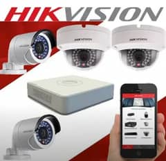 CCTV Dahua Hikvision 4 camera 2 mp 4 channel dvr XVR cable WIFI