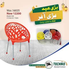 pure Plastic chair and Table