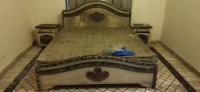 Double Bed with Mattress Molty Foam