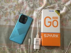 techno spark go 4gb 64gb with box charger 10 by 10 condition