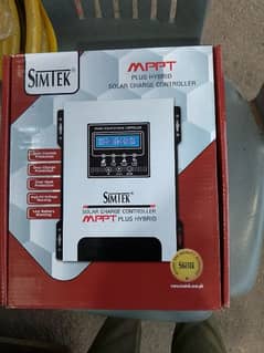 Simtek 70 Amp mppt solar controller 1 year repair warranty.