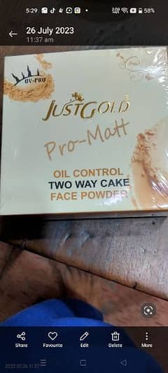 just Gold face powder