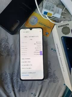 Samsung a70 with box official pta approved