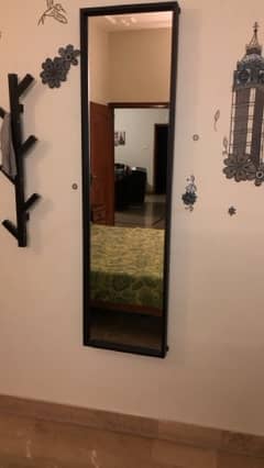 ikea mirror with folding mirror and storage