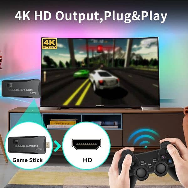 TV Games Stick 4K HD Video Game  Retro Mini Handheld Game Player 10