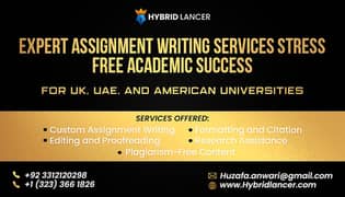 Expert Assignment Writing Services for UK, UAE,and American University
