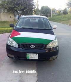 Car Rod , Palestine Flag, keffiyeh, Scarf, Muffler