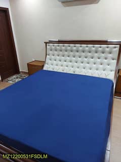 Cotton Plain Double Bed Mattress Cover