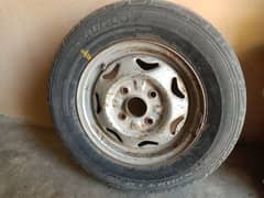 4 Rims tyre for sale bht achi condition ha