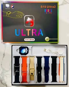 S10 Ultra 2 Smart Watch with Big 2.1 Display and 7 Pairs of Straps