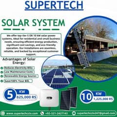 Super Tech Jinko Solar Panel Plates (5KW-  10KW)