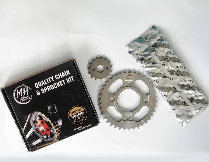 Best Quality Chain and Sprocket kit for 70,125,100, Suzuki 110,150,YBR 1