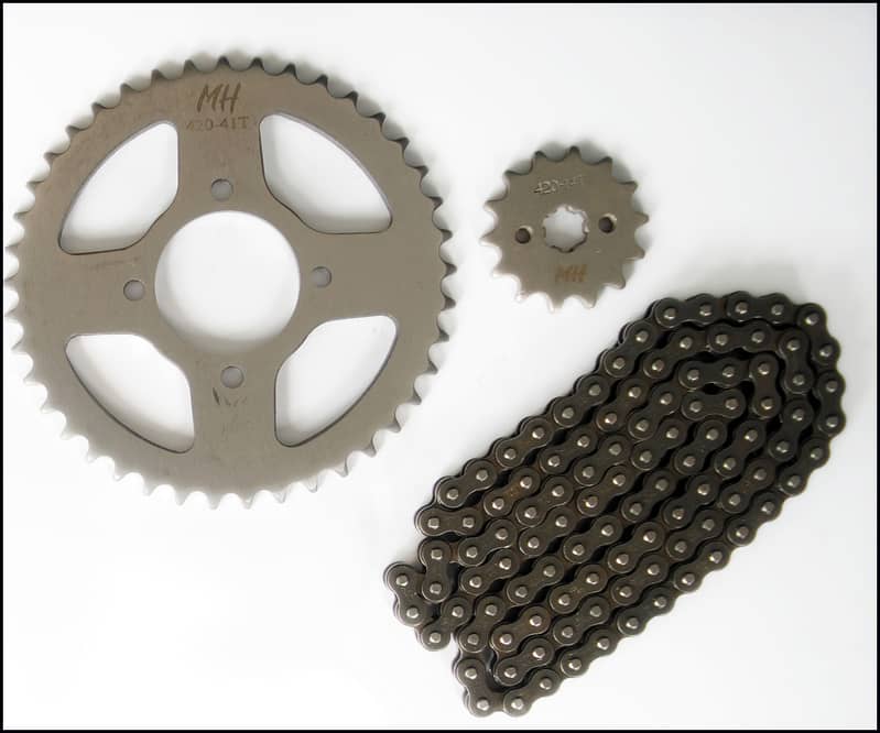 Best Quality Chain and Sprocket kit for 70,125,100, Suzuki 110,150,YBR 2