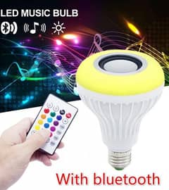 Smart LED Light Bulb With Built-in Bluetooth Speaker & Remote Control