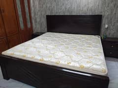 Bed set,Double bed,side table,bed with mattress 0