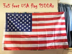 American USA Flag + Pakistan Flag + Golden floor stand, USA Table Flag