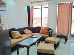 Bahria Enclave Sector G Al Hussain Plaza 2 Bedroom TV Launch Kitchen Drawing Room Full Furnished Apartment Available For Rent Visit