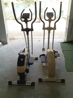 two exercise machine
