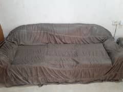 sofa set 05 seater with sofa cover