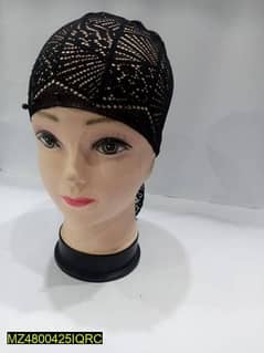 women's soft net hijab cap