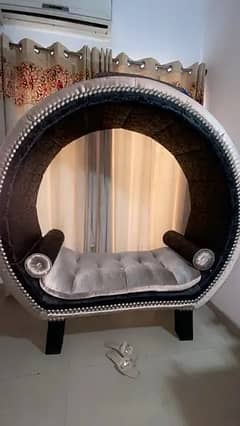 sofa/wooden sofa/round shaped sofa