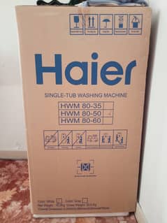 Haier Brand New Washing Machine (unpacked)