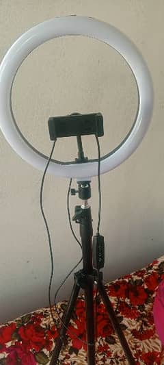 Ring Light With 7 Feet Aluminum Tripod Stand and mobile stand holder