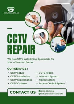 cctv camera installation  and maintains