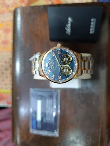 Original Ailang Double Flying Wheel Automatic Rose Gold Plated watch 17