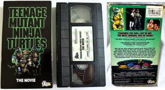 1990 Teengage Mutant Ninja Turtles VHS HI-Fi Dolby Video Cassette
