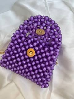 Handmade mini beads bag