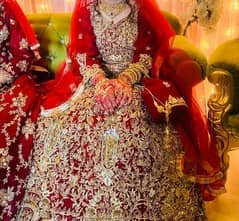 bridal dress red