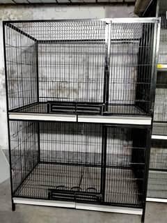 10mm Wire Raw Parrot Cage with Angle Support