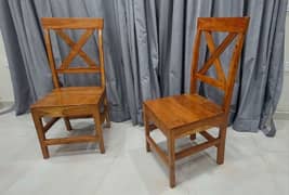 Four Stunning Wooden Chairs for Sale