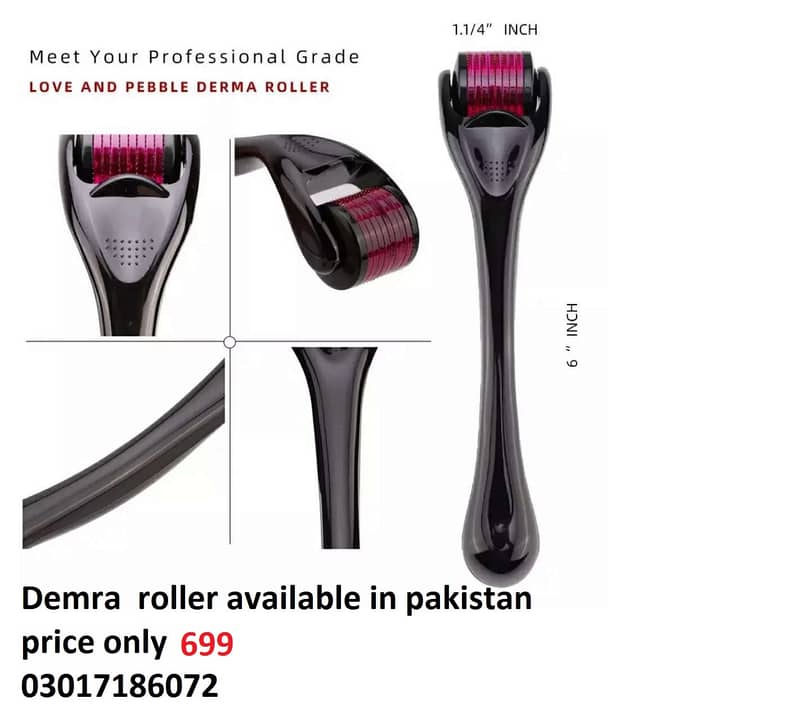 Needles for Beard Growth) (D_erma Roller 540 Titanium Micro03017186072 0