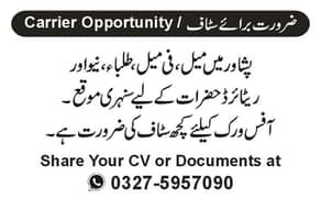 nedd male and female staff required