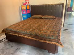 wooden bed with master celeste spring mattress