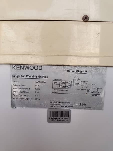 kenwood washing machine 3