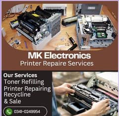 Toner Refilling cartridges & Printer Repairing home service