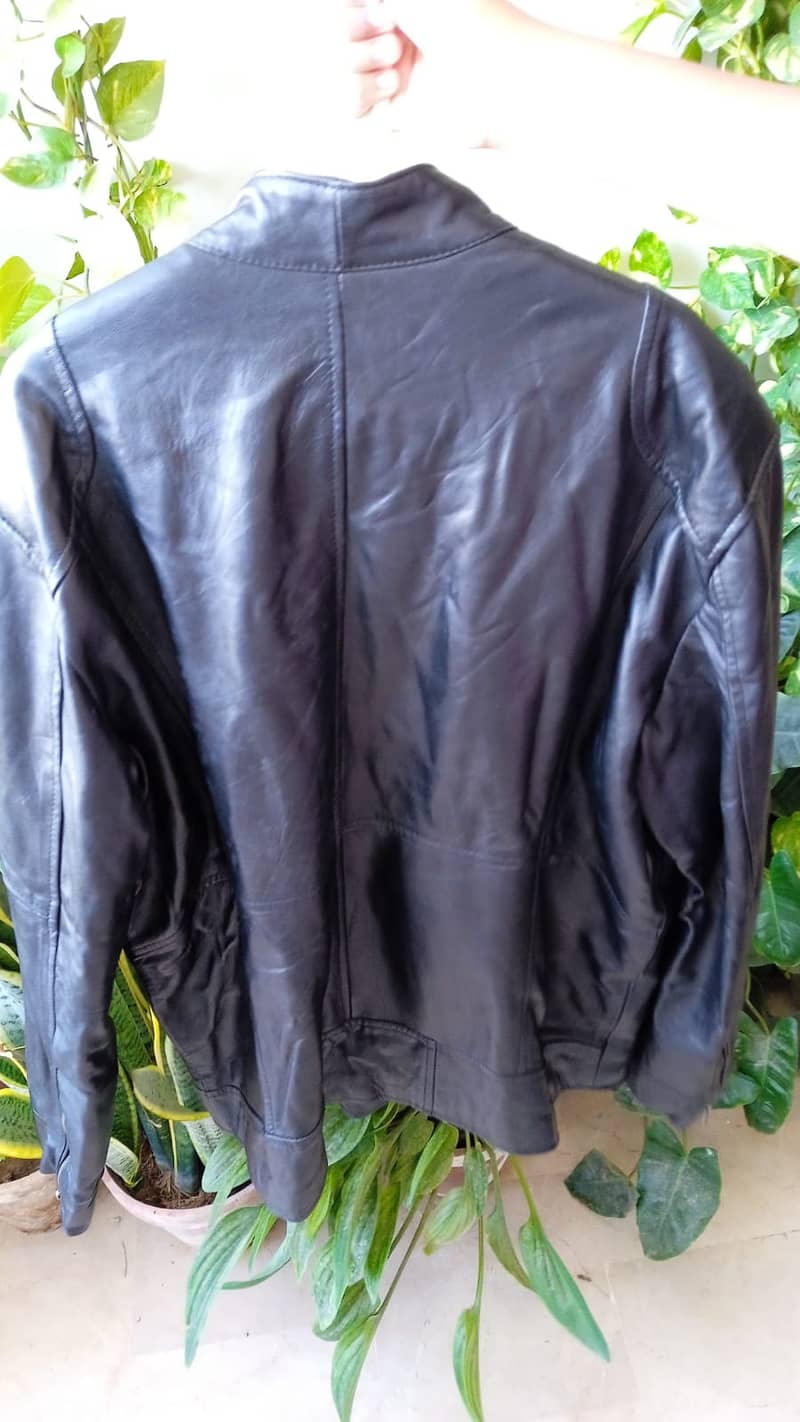 leather jacket with inner coat 1