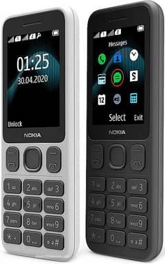 Nokia 125 Original With Box Dual Sim PTA Approved 2.4 Inches Large Dis
